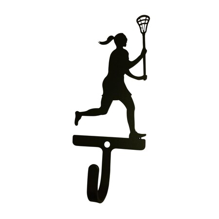 Village Wrought Iron Lacross Womans & Girls Wall HookSmall WH-293-S